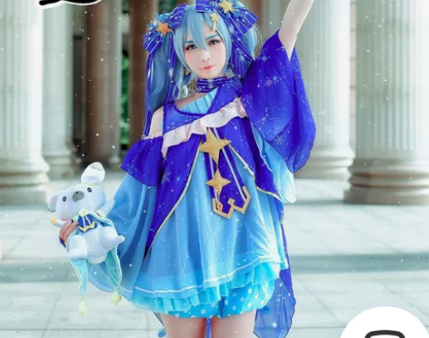 【出】雪初音cos服m 大全套 假发配饰 ...
