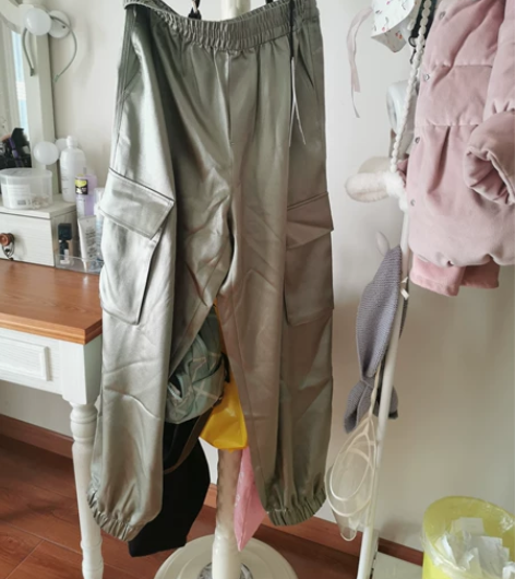 太平鸟家,工装风收脚休闲长裤收脚口裤子女装...