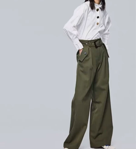 diesel osaka 迪赛 军装风高腰...