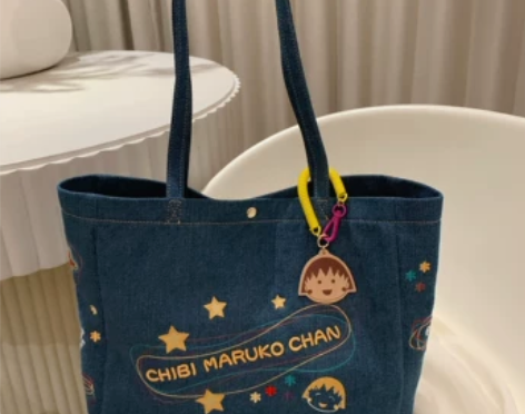 南风联名款 深蓝星河托特包2022新款帆布...