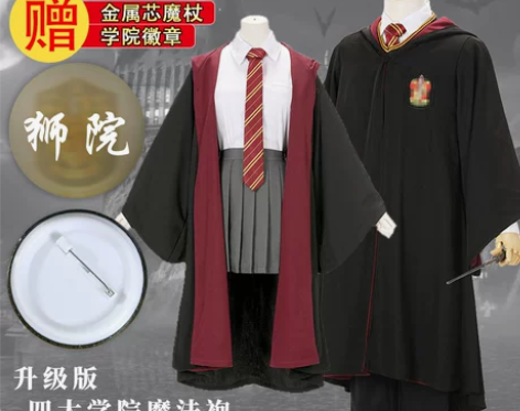 哈利波特cosplay魔法长袍C斗篷赫敏格...