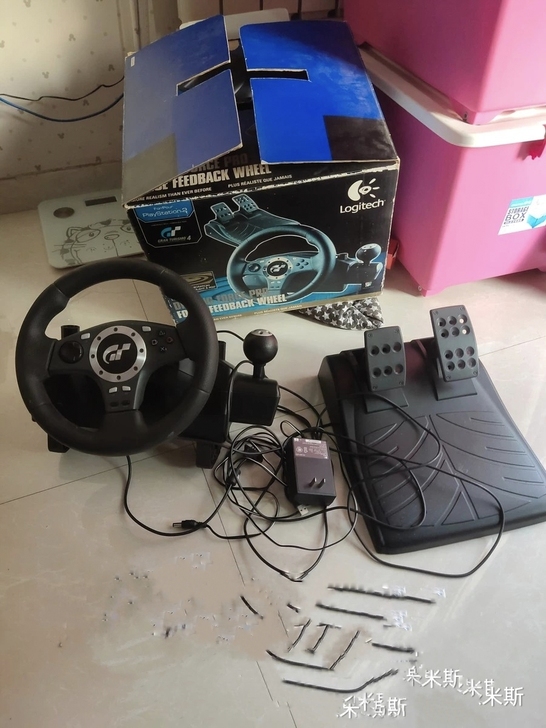 ps2.罗技方向盘,900度方向盘,功能完...