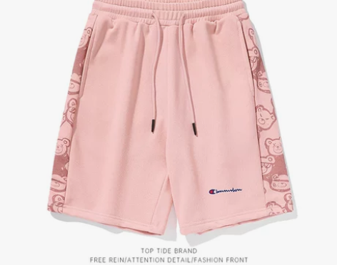 冠军蚂蚁短裤男潮牌五分裤夏季情侣装裤子潮流...