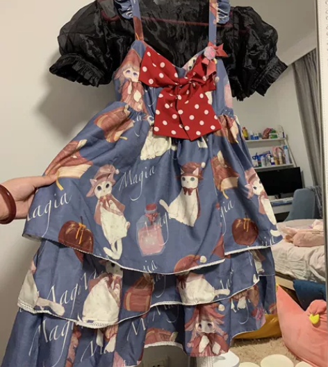 苏州少女梦实体店lo裙 m码 JSK三段+...