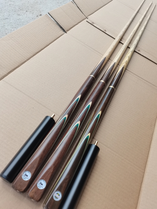 全新台球杆，手工杆，皮头8.5mm～9.5...