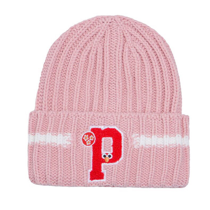 puma彪马女童粉色针织毛线保暖帽子3-1...