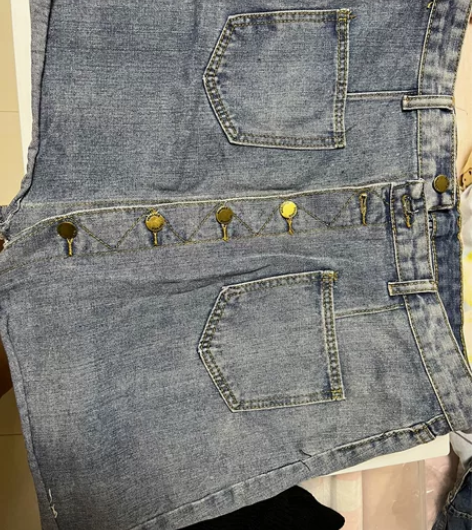 不规则显瘦牛仔短裤 包邮 感兴趣的话点“我...