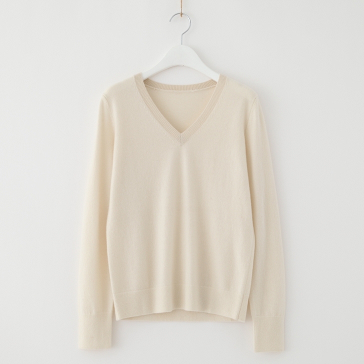 阿布狗秋冬韩版v领纯色长袖针织衫套头百搭羊...