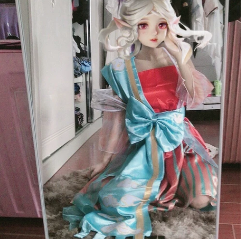 王者者荣耀瑶Cosplay女装，连衣裙披肩...