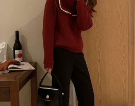 【现货】im向自制韩版磨毛绒西装休闲裤女冬...