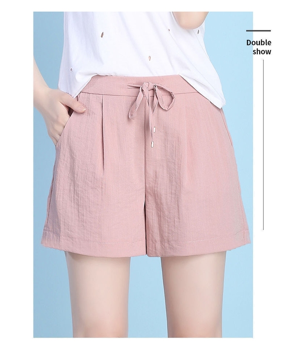 短裤女夏季高腰薄款运动阔腿裤大码显瘦百搭宽...