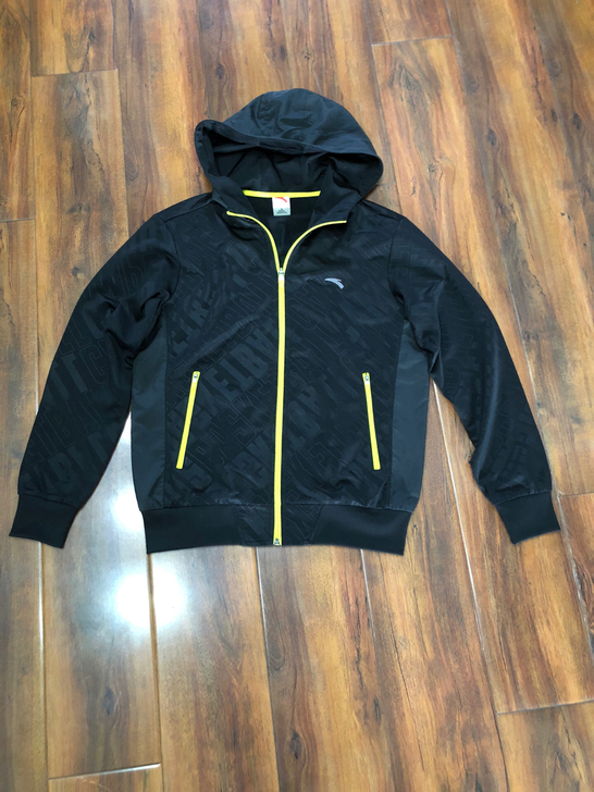 二手闲置正品安踏夹克男运动上衣开衫潮流连帽...