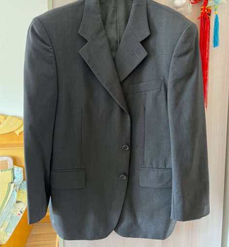 雅戈尔男士西装西服外套上衣 灰色 尺码17...