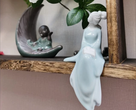 陶瓷工艺品美女摆件琴棋书画休闲侍女摆件精致...