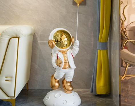 大型客厅落地电视柜太空人摆件蓝牙音箱开业乔...