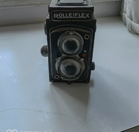 复古照相机储物盒铁艺模型，咖啡厅博古架摆件...