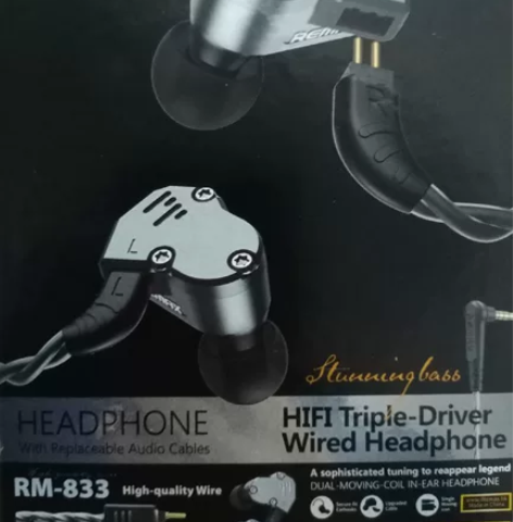 Remax六核六动圈耳机有线入耳式高音质8...