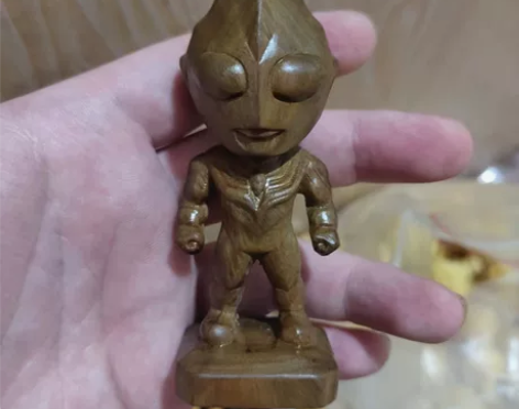 绿檀木雕，迪迦奥特曼有绿檀跟崖柏的 给小孩...