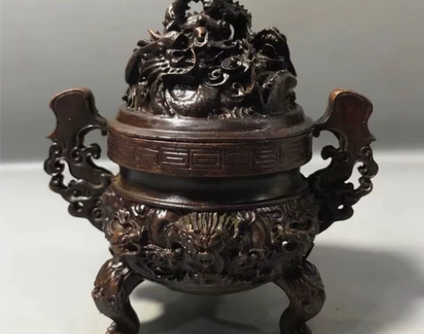 哥哥古玩店搬迁清货，古玩收藏铜香炉摆件，二...