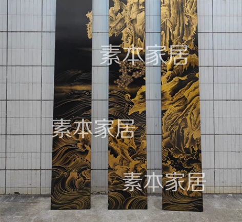 大型浮雕金漆仿古山水壁画!!! 酒店,会所...