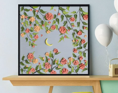 DIY数字油画手工涂色客厅装饰风景油画艺术...