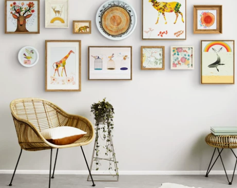 寻踪 北欧多联客厅装饰画个性创意麋鹿挂画墙...