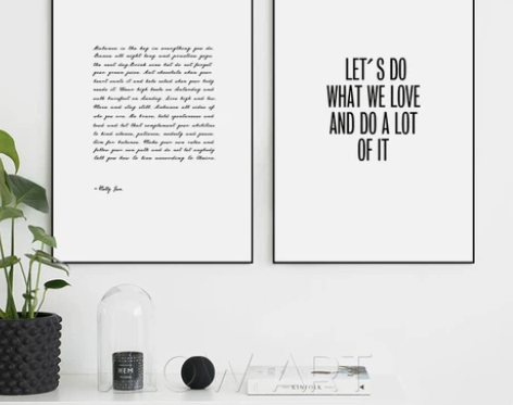 北欧黑白英文字母励志挂画极简约现代创意客厅...