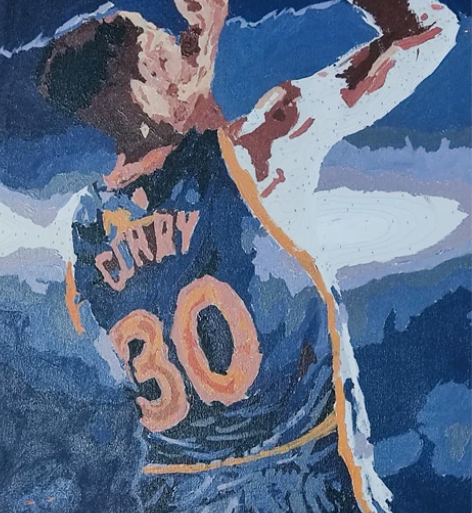 生日时候朋友送的手工油画 感兴趣的话点“我...