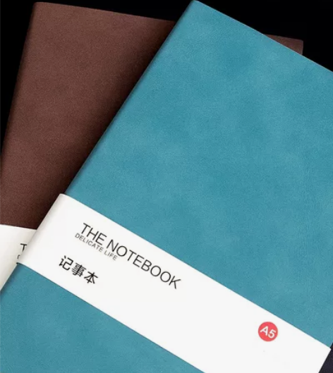 羊巴皮笔记本子a5简约ins风加厚大学生日...