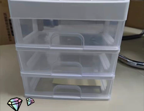 全新13.5元包邮化妆品收纳盒送贴纸杂物收...