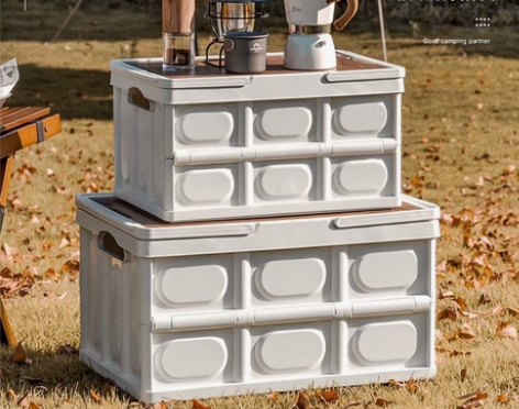 包邮 车载收纳箱露营收纳箱可折叠户外旅行野...