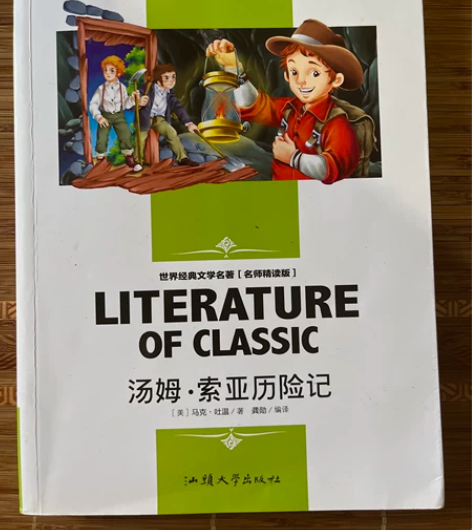 《汤姆.索亚历险记》小孩看完了，现在特价处...