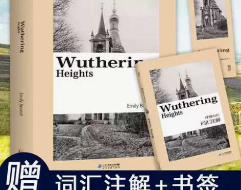 392页呼啸山庄 纯英文版 赠词汇注解 英...