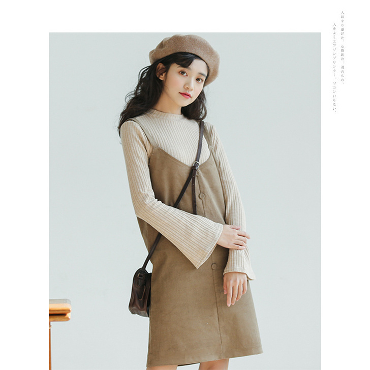 连衣裙女2018新款早秋韩版chic复古学...
