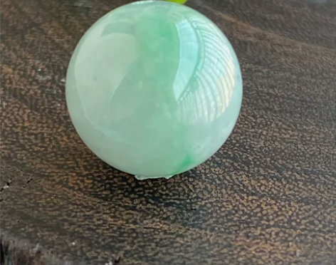 #天然翡翠 D19冰飘阳绿波珠 尺寸13....
