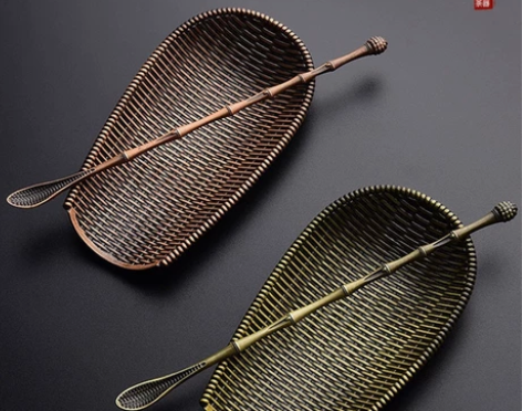 全新 茶馆不开，处理几个茶道配件茶荷创意编...