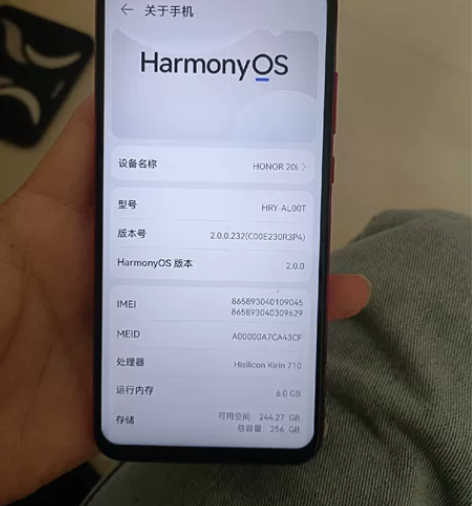 荣耀20i,6+256,无拆修,功能全好,...