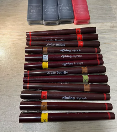 德国红环针管笔rotring ｜墨水 ｜自...