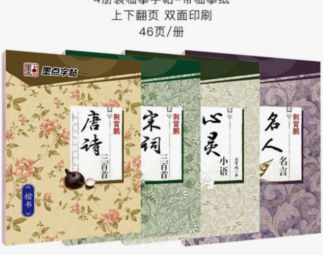 墨点字帖练字大学生楷书正楷行楷字帖女生字体...