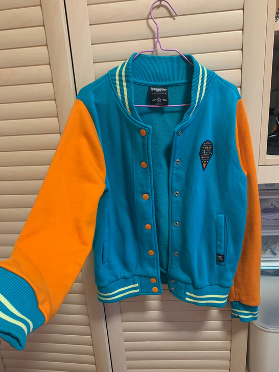 九成新.happytee的拼接款棒球服棒球...
