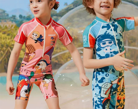 【狂欢价】TOSWIM儿童泳衣女童男童连体...