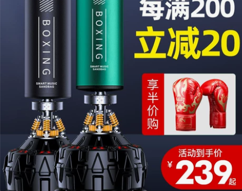 比纳 拳击沙袋 成都万象城附近自提 送拳套...