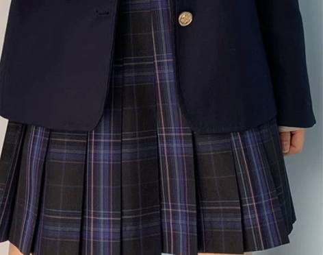 御林军jk格裙制服套装半身裙正版格子群深色...