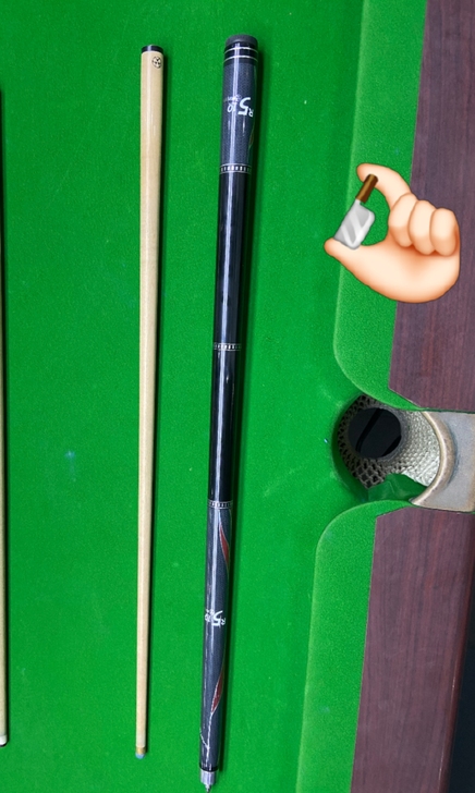 闲置,台球杆有喜欢的吗!一手美洲豹九球杆(...