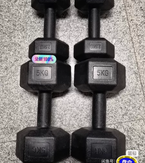 全新10公斤/20kg六角哑铃男士健身家用...