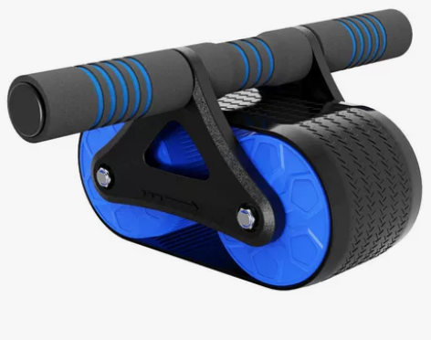 自动回弹双轮健腹轮腹肌轮男女健身器材滚轮坦...