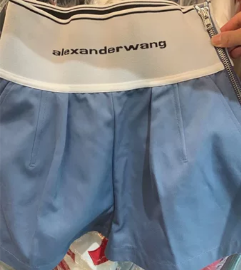 ALEXANDER WANG 高腰短裤 黑...