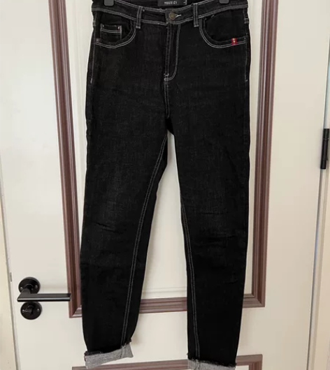 加绒牛仔裤 购于商场 L码 腰围68 裤长...