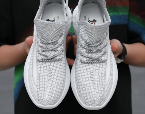 新款欧伦啄木鸟男鞋透气运动鞋飞织网面鞋子休...