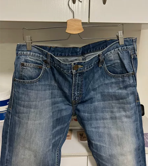 Lee 男牛仔裤，W38 L33，因减肥腰...